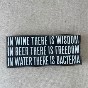 Cute Wall Sign (Wine,Beer) for Bar Area